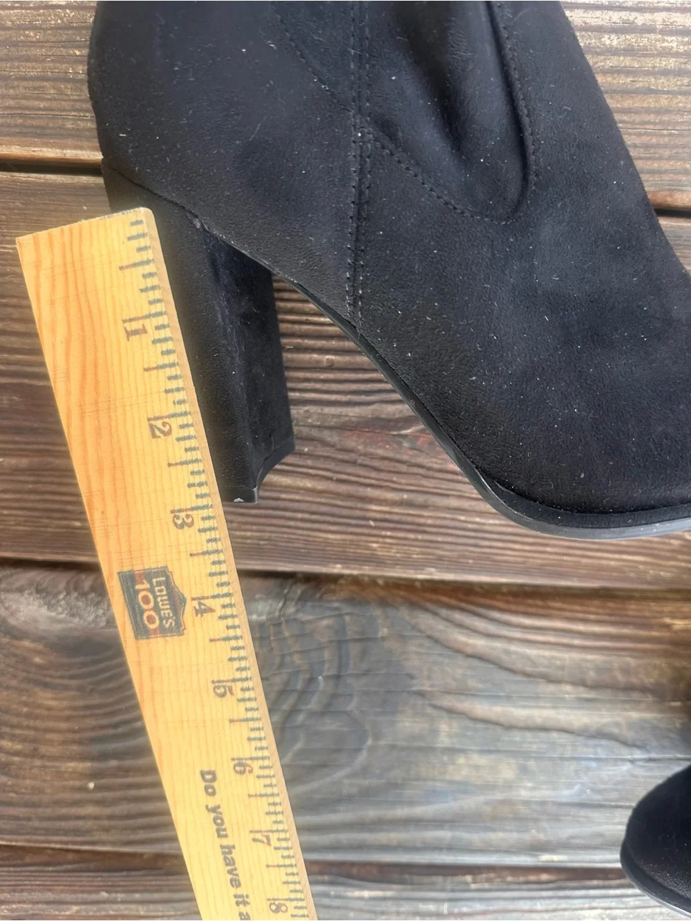 Marc Fisher Black Over-The-Knee Block Heel Boots